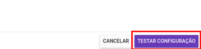 Botão de teste