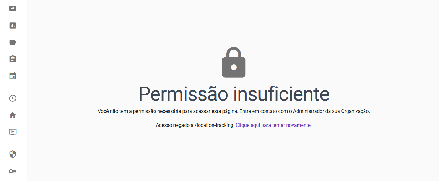 Permissão Insuficiente